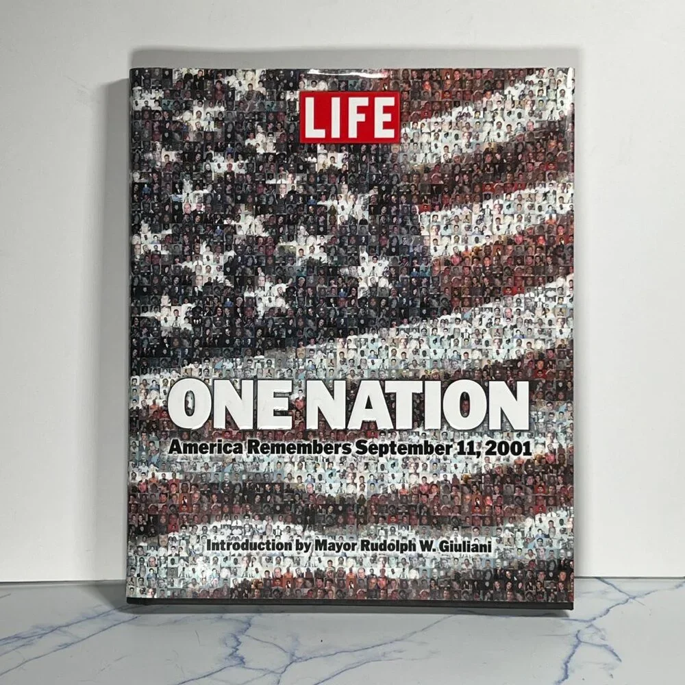 LIFE One Nation America Remembers 9/11 Hardcover Book Twin Towers NYC